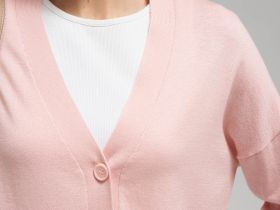 Кардиган свободного кроя с шерстью