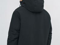 Утеплённая куртка с капюшоном, Черный