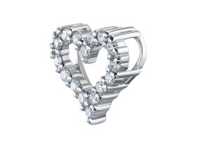 Подвеска из белого золота с бриллиантами э4701пд11200102