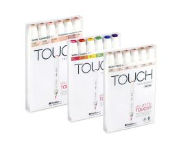 Набор маркеров Touch Twin BRUSH 6 цв, основные тона