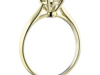 Кольцо из желтого золота с бриллиантом э0301кц10173100