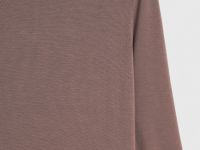 Лонгслив с содержанием модала и шёлка, Коричневый