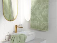 Полотенце махровое Тропико/Tropico, зеленое