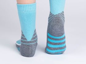 Термоноски трикотажные для девочек (низкие махровые)