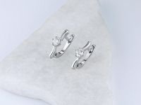 Серьги из белого золота с бриллиантами э0901сг11200201