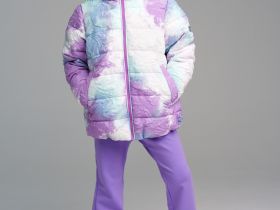 Куртка текстильная с полиуретановым покрытием для девочек