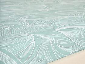 Простыня на резинке Dancing Leaves green