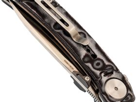 Складной нож Dr.Tech W3610MG, сталь 14C28N, рукоять микарта, Pattern Gray