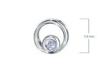 Классическая подвеска из серебра э0612пд05114600_white