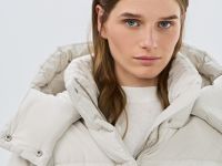 Утеплённая куртка с капюшоном, Бежевый