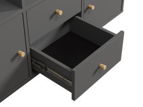 Стеллаж Кейн 2-112x149 Графитовый