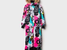 Комбинезон текстильный с полиуретановым покрытием для девочек