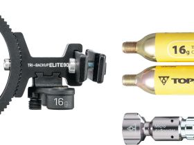 Подседельный держатель фляги и насоса CO2 Topeak TRI-BACKUP ELITE 90 TBU-ELT90 (черный)