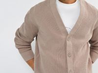 Кардиган из мягкой пряжи, Бежевый