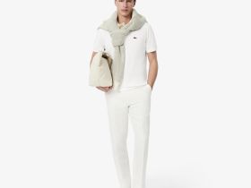 Мужское поло Lacoste из смеси эластичного органического хлопка