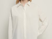 Рубашка из хлопка свободного силуэта