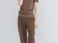 Брюки с ремнём, Коричневый