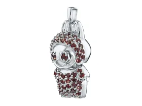 Подвеска из серебра с аметистами э0607пд10250366