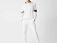 Мужские брюки Lacoste приталенного кроя из смеси хлопка и льна