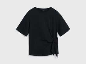 Футболка с узлом, Черный