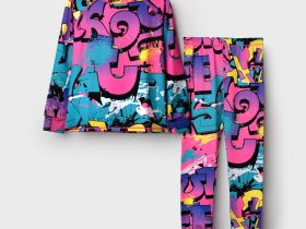 Термокомплект трикот. для девочек: фуфайка (футболка) с длин. рук, брюки для эпизод. использования