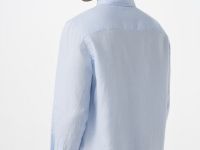 Льняная рубашка, Голубой