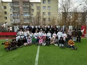 В Якутске открыли спортплощадку в детсаду «Искорка» по программе инициатив