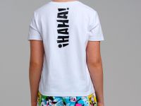 Комплект трикотажный для девочек: фуфайка (футболка), шорты