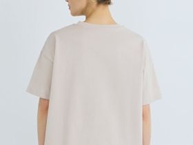 Футболка оверсайз из плотного хлопка, Бежевый