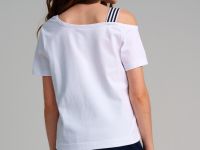 Фуфайка трикотажная для девочек (футболка)