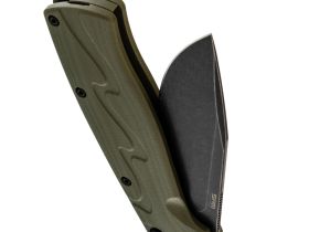 Складной нож SRM 221X-GP blackwash сталь 14C28N, рукоять OD Green G10