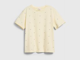 Футболка с принтом для девочек, Желтый