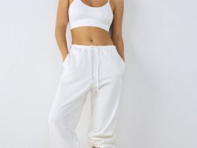 Базовый топ в рубчик, Белый