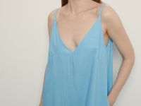 Сарафан макси с v-образными вырезом