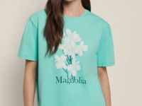 Футболка свободного силуэта с принтом