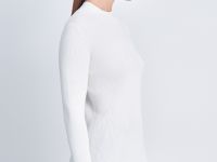 Джемпер приталенного силуэта с воротником-стойкой