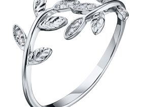 Кольцо из белого золота с бриллиантами э4701кц01157400