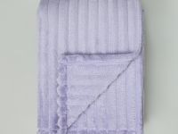 Плед Мягкая полоска/Soft strip, сирень