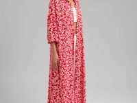 Платье-рубашка длины миди