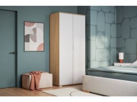 Распашной шкаф Стелла 2-90x200 Дуб Барбера