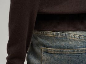 Джемпер полуприлегающего кроя из хлопка