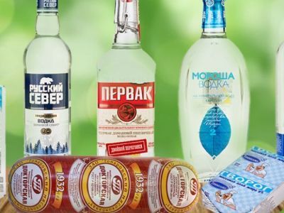 Знаки качества получили кефир, творог, водка, колбаса и крабовые палочки