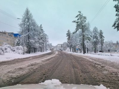 Снегопад осложнил обстановку на дорогах в Нерюнгринском районе