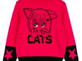 Свитер трикотажный для девочек