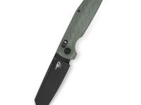 Нож складной Bestech Slasher, сталь D2, рукоять микарта, зеленый