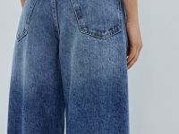 Джинсы со средней посадкой, Синий