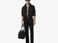 Футболка Lacoste унисекс свободного кроя из органического хлопка