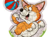 Деревянный пазл в рамке ТРИ СОВЫ "Корги", 45 элементов