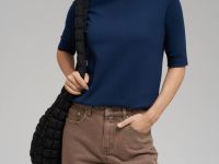 Легкий джемпер с коротким рукавом