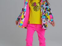 Ветровка  на флисе из мембранной ткани с принтом Disney для девочки